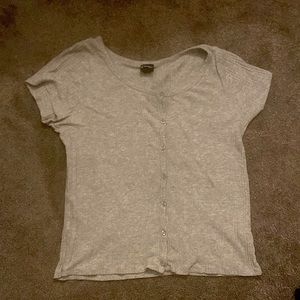 Grey shirt with buttons only worn once